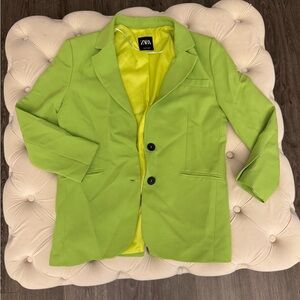 Zara Women's Lime Green Blazer